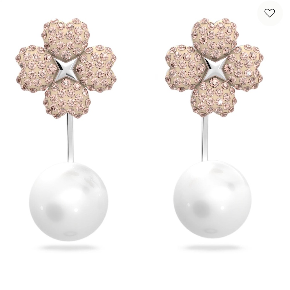 New and authentic Swarovski Latisha earring
Flower, White, Rose gold-tone plated